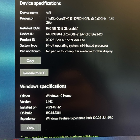 MSI GP66 Leopard Gaming Laptop - Picture 3 of 3